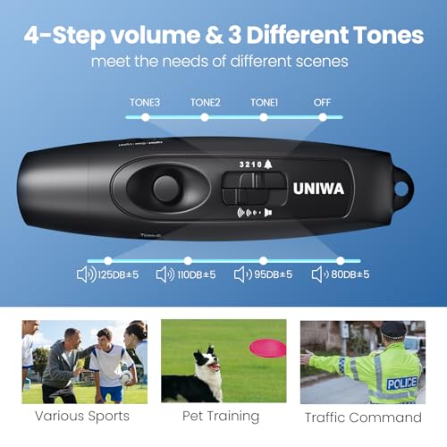 Electronic Whistle with USB Charging & 3 Tones for Coaches