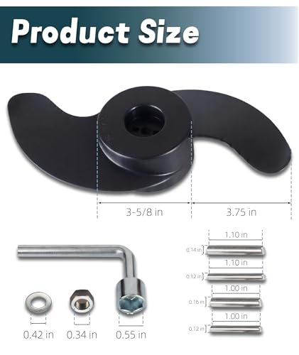 TELSOLARE Weedless Wedge 2 Prop for Minn Kota Trolling Motors 3-5/8” Diameter