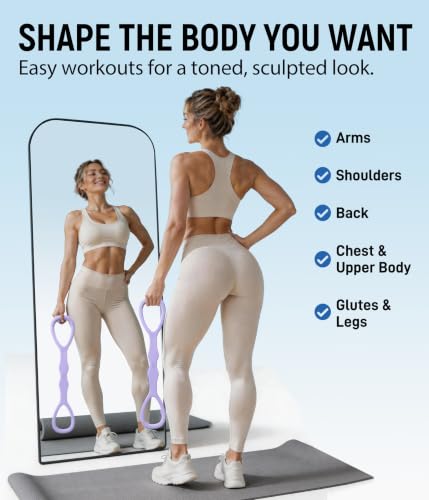 Figure 8 Resistance Bands for Full Body Workout & Toning