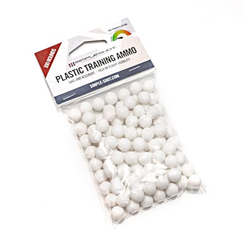 Plastic Slingshot Ammo - 100 Pcs, 10mm Indoor/Outdoor Training