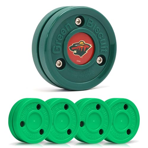 Snipe 2.0 Off Ice Hockey Pucks 4-Pack - Minnesota Wild