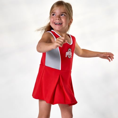 Gerber NCAA Baby & Toddler Girls Ohio State Cheer Dress & Bloomer Set 5T Red