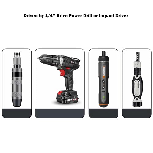 PH3 Bit,8 Pcs PH3 Phillips Bit with 5/16¡±(8mm) Hex Shank, 36mm Length S2 Alloy Steel PH3 Impact Bits Set Bulk