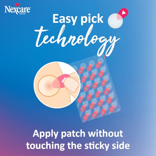 Nexcare Thin and Transparent Acne Patch, Skin Cover Absorbs Pus Oil