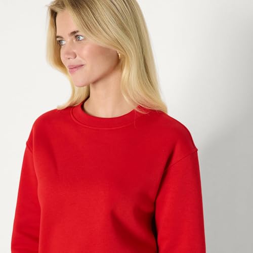 Amazon Essentials x Sofia Grainge Women's Relaxed Fit Red Sweatshirt Large