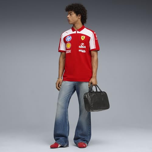Scuderia Ferrari Men's Team Polo - X-Large | Iconic Shield & Logos