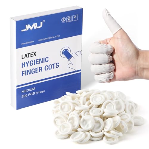 Disposable Latex Finger Cots - Medium - 200 Pack