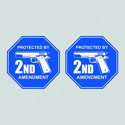 2nd Amendment Vinyl Sticker Decal - 4x4 Inch Weatherproof Gun Rights Graphic