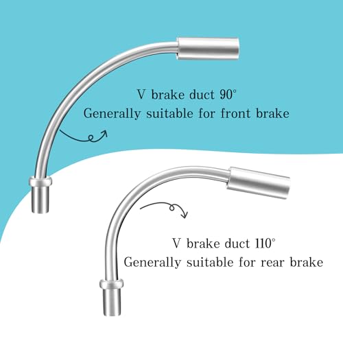 Bike V-Brake Noodle Cable Guide Set with Rubber Boots - 2 Pack
