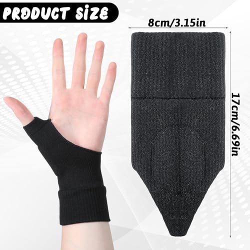 Thumb Wrist Brace Arthritis Gloves - 2 Pcs Fingerless Support