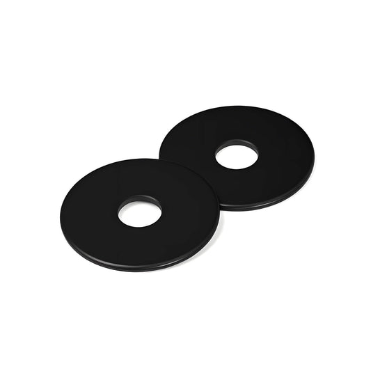 1/4 x 1-1/4'' (50 Pack) Black Oxide Stainless Steel Fender Washers, 1-1/4'' OD, (18-8) 304 Stainless Steel Metal Repair Washers for Screws and Bolts