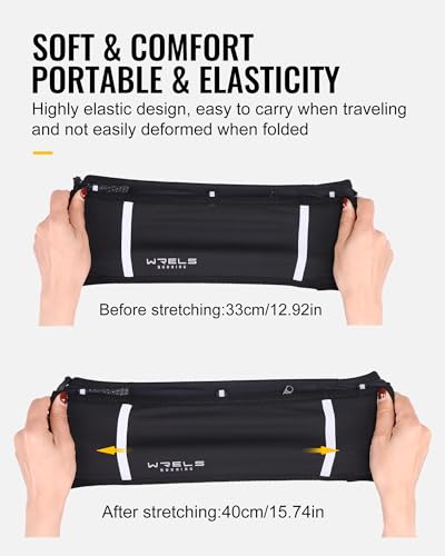 Hydration Running Belt with TPU Soft Flask 250ml - Black-M