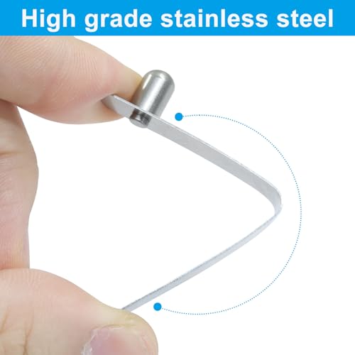 Stainless Steel Spring Snap Clips - 6mm, 16pcs for Kayak & Tent