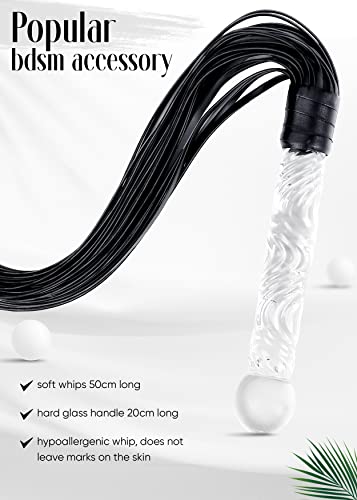 VFOX Faux Leather Whip for Cosplay and Costume Fun, 27.5" Light Riding Accessory