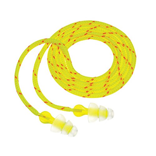 Reusable Triple-Flange Ear Plugs with Cord - 3-Pack