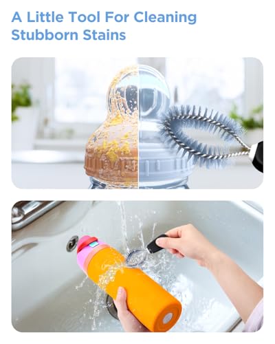 Black EasyAcc Water Bottle Cleaner Brush Set, 3 Pack for Hydroflask & More