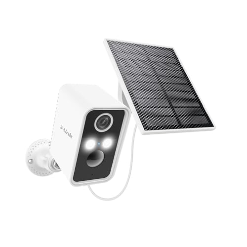 Solar Camera Outdoor Wireless, Battery Security Cameras with Solar Panel for Home Security, Motion Detection, Night Vision, Alexa, 2.4G Wi-Fi Only, Only Event Recording