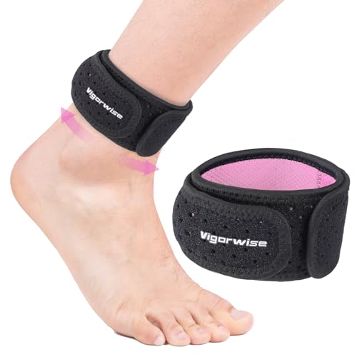 Achilles Tendonitis Brace with Silicone Pad - Pink, One Size