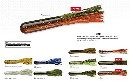 Soft Plastic Bass Fishing Lure - 4 Inch, 6 Pack - Virgo Blue