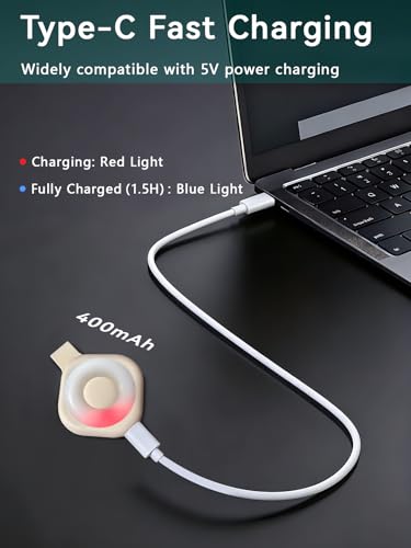 Magnetic Clip Nurse Light - 6 Brightness LED Badge Light, Beige