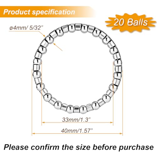 Bike Headset Bearings 5/32" x 20 Balls - 4pcs Durable Caged Bearings