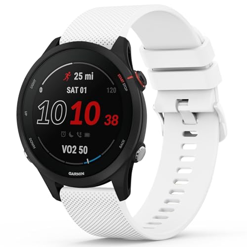 Silicone Sport Replacement Watch Band for Garmin - White