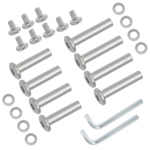 Inline Skate Wheel Axle Screw Set - 6mm Shaft - 30mm & 35mm - 8 Piece