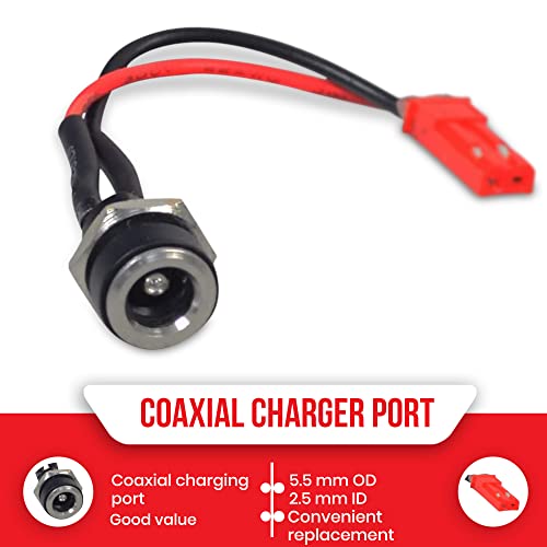 Replacement Coaxial Charger Port for GOTRAX Electric Scooters