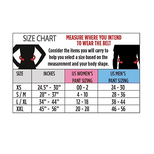Adjustable Running Belt with 3 Pockets - Black/Black, S/M