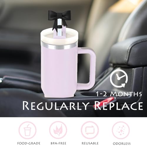Silicone Straw Cover Topper and Bottle Boot for Tumbler - 10mm - 3Pcs
