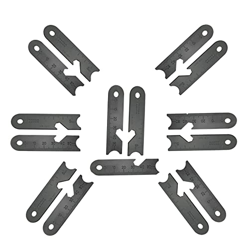 15PCS Multifunctional Ferro Rod Scraper Set for Survival & Camping