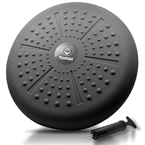 Wobble Cushion Wiggle Seat - Core Balance Disc 13" - Black