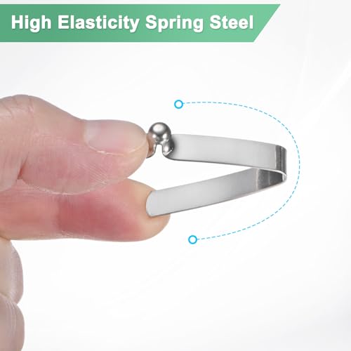 Tent Pole Clips - 5mm x 33mm Spring Steel Locking Clips