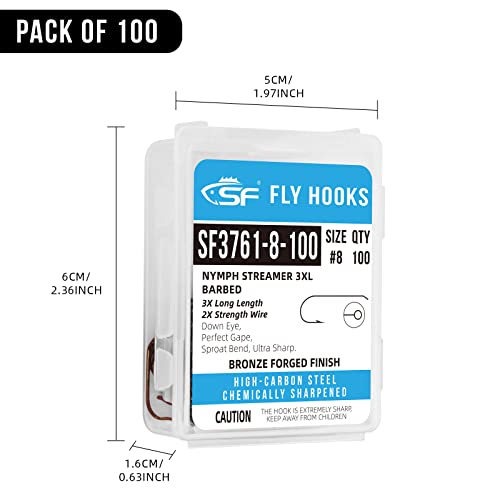 Fly Tying Hooks #14 Ultra Sharp - 100Pcs SF3761-14