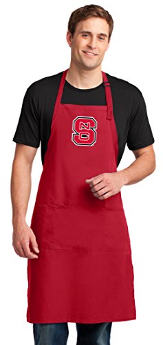 NC State Wolfpack Apron - Adjustable Neck, 3 Pockets, 34.5 x 25 in