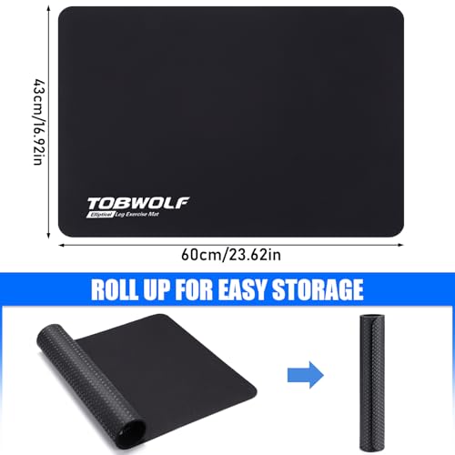 Non-Slip Workout Mat for Elliptical Machines - Black