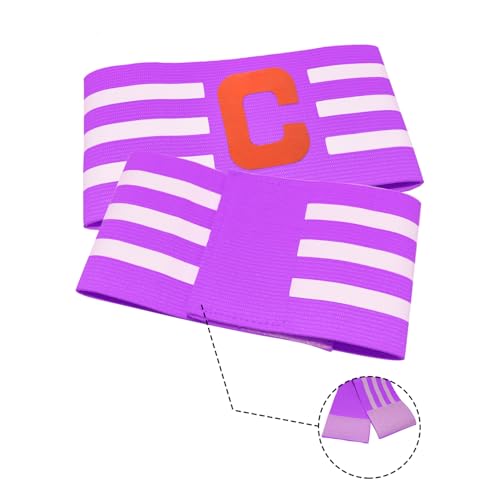 Adjustable Soccer Captain Armband - Unisex - Purple
