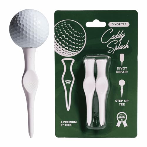 3-Inch Step-Up Golf Tee & Divot Repair Tool - 5 Pack