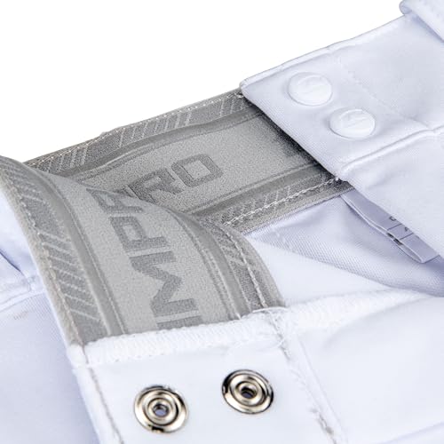 Champro Boys' Triple Crown 2.0 Tapered Baseball Pants - Medium White