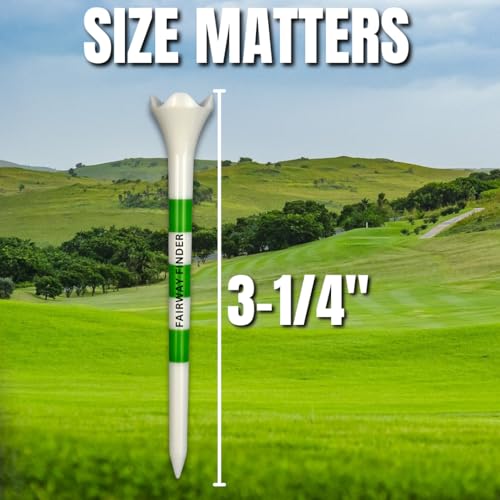 3 1/4 Inch Plastic Golf Tees - Unbreakable, Durable, 50 Pack