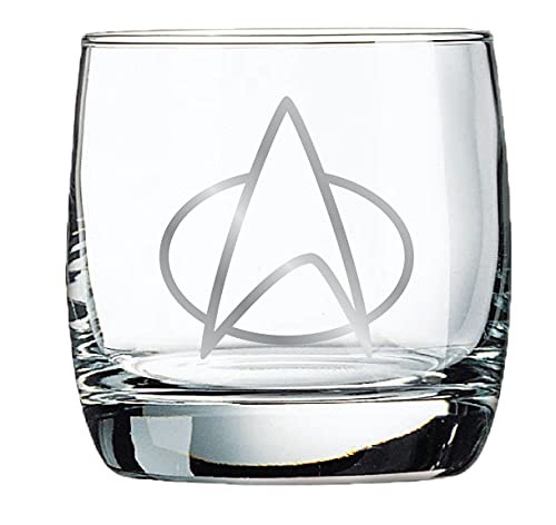 Star Trek Next Generation Whiskey Glasses Set of 2 - 10 oz Collectible Gift