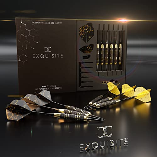Professional Steel Tip Darts Set - Customizable Brass Barrels & Aluminum Shafts