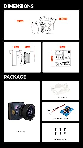 RunCam Racer Nano 4 FPV Camera – Waterproof 1200TVL for All-Weather Drone Racing