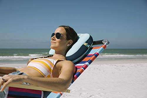 Ballast Beach Pillow - Island Paradise Compact Inflatable Neck Support, Durable & Wind-Resistant