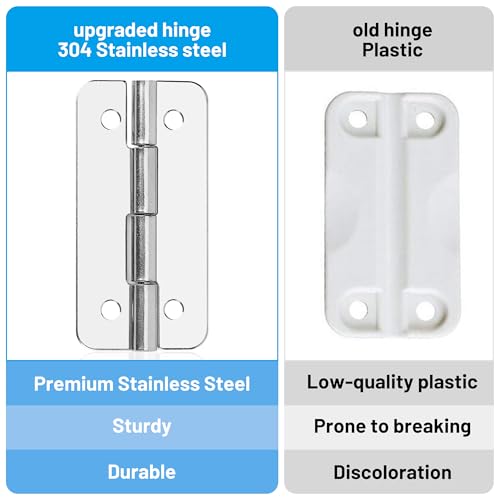 3PCS Stainless Steel Cooler Hinges Replacement Set for Ice Chests