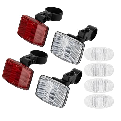 8-Piece Bicycle Reflector Kit for Enhanced Nighttime Safety