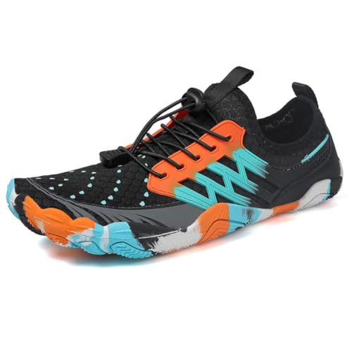 SAGUARO Women's Quick-Dry Water Shoes Size 6.5 Black Wide Toe Box