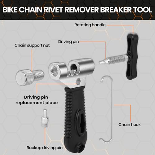 Bike Chain Repair Tool Set - Black | Chain Break Tool, Link Pliers & Checker