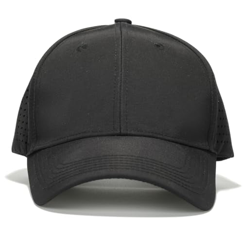 Breathable Quick Dry Baseball Cap - Laser Perforated Mesh