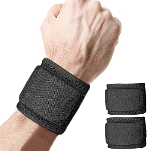 Adjustable Wrist Compression Strap Support - 2 Pack for Pain & Tendonitis